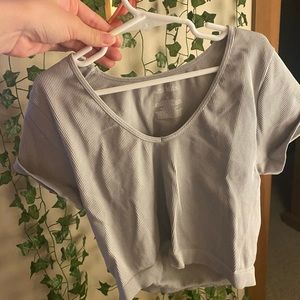 Grey Wild Fable Crop shirt